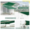 thumbnail image 2 of Aecojoy 13' x 10' Green Manually Retractable Patio Awning, UV Resistant, 2 of 9