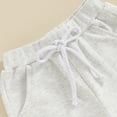 thumbnail image 5 of Bagilaanoe Toddler Baby Boy Girl Shorts Elastic Waist Drawstring Shorts Bottoms 6M 12M 18M 24M 3T Kids Summer Clothes, 5 of 6