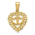 thumbnail image 1 of 14K Yellow Gold Heart Charm, 1 of 2