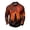Ginger, variant on Halloween Polo Shirts Classic Collar Bat Haunted House Print Mens Long Sleeve Button Collar Casual Athletic Holiday Tops Multicolor XL