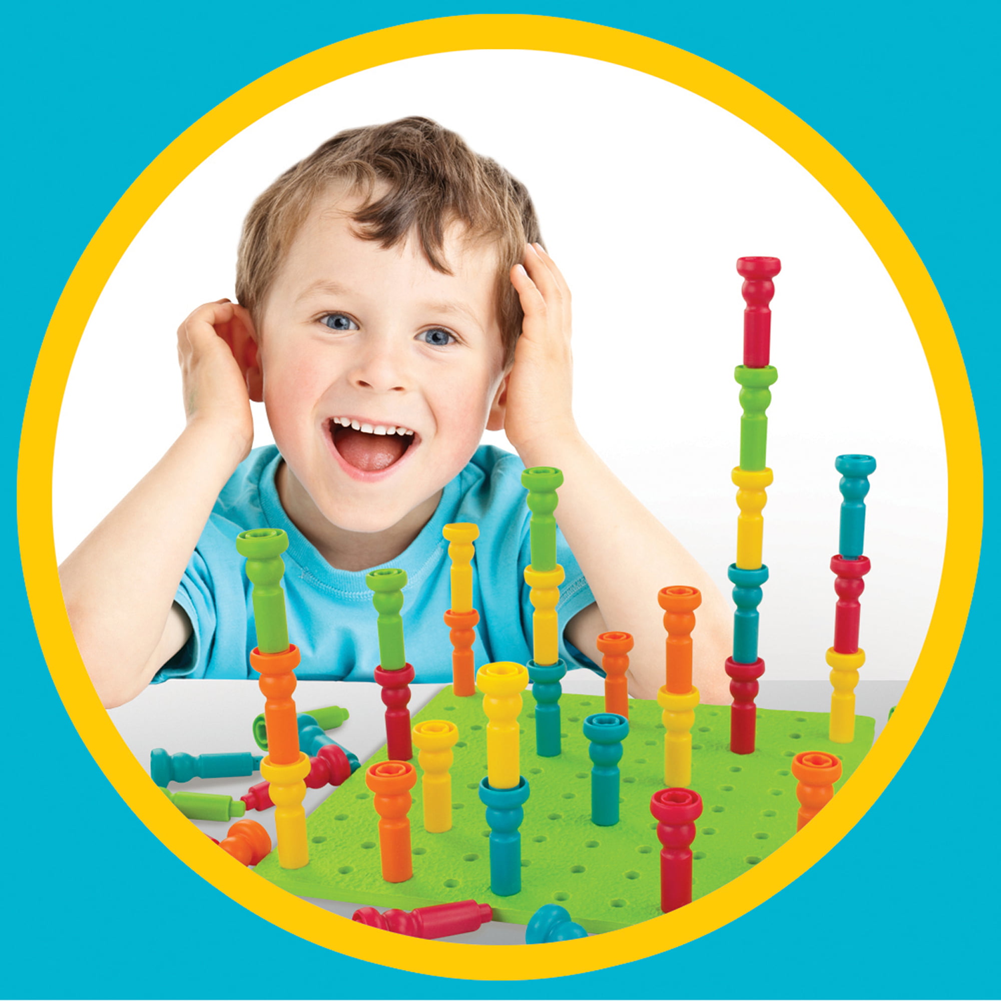 Free Shipping New Lauri Tall-Stacker Pegs and Pegboard Set 