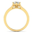 thumbnail image 3 of 1.00 Carat TW Women's Moissanite Solitaire Engagement Ring in 18k Yellow Gold Plated Over Silver (Size 4), 3 of 4