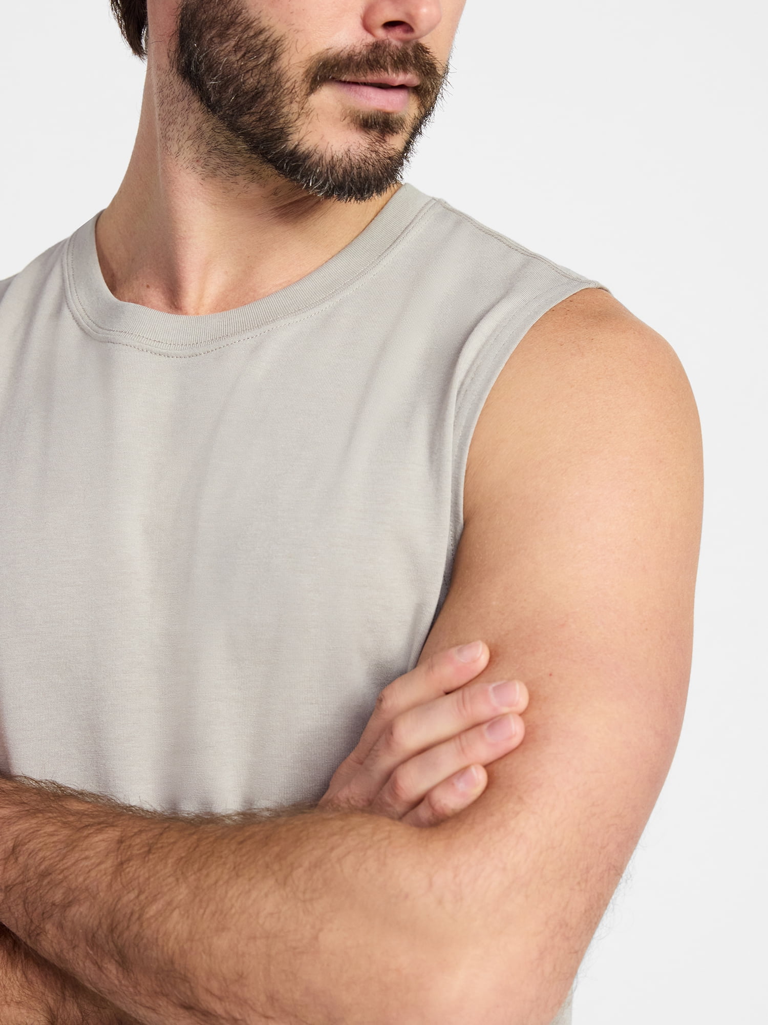 Athletic Works Men's and Men's Big & Tall Tri-Blend Muscle Tee, Sizes XS-4XLT