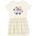 thumbnail image 3 of Inktastic Ice Cream Truck with Ice Cream Cones Girls Toddler Dress, 3 of 5