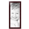 thumbnail image 2 of ArtToFrames 10" x 25" Mahogany Picture Frame, 10x25 inch Brown MDF Poster Frame (WOM-3978),  Pack, 2 of 8