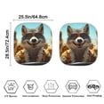 thumbnail image 4 of Bulopur Funny Raccoon Car Windshield Sun Shade Block UV Rays Sun Protector for Car Windshield Easy to Store Auto Front Window Sunshade Covers 2 Pack Exterior Decoration for Most Cars, 4 of 6