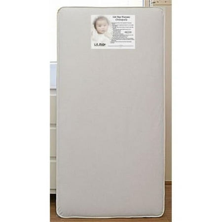 LA Baby Serene Sleep 2-in-1 Orthopedic Crib Mattress, White