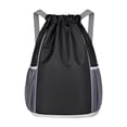 thumbnail image 4 of Mochila de baloncesto Bolsa deportiva informal para viajes Natación Fútbol Playa al aire libre Negro, 4 of 8