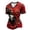 Style04_Red, variant on 2026 Soccer Game Jersey Shirts for Women National Jersey Soccer Fan Shirts with Eagle Germany Flag V Neck Short Sleeve Top Game Day Outfit XS-5XL