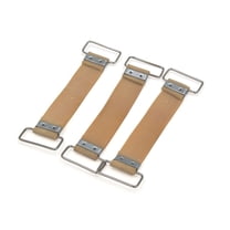 Unique Bargains 3 Pcs Brown Bettery Fixed Holder Rubber Strap Band Bandge for Motorcycles