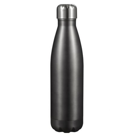 

16 oz Marina Double Wall Water Bottle Brushed Gun Metal