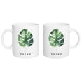 thumbnail image 4 of Relax Green Palm Frond Leaf 15 ounce Glossy Porcelain Ceramic Coffee Mug, 4 of 4