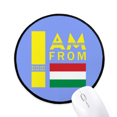 thumbnail image 1 of I Am From Hungary Art Deco Fashion Mouse Pad Desktop Office Round Mat for Computer, 1 of 2