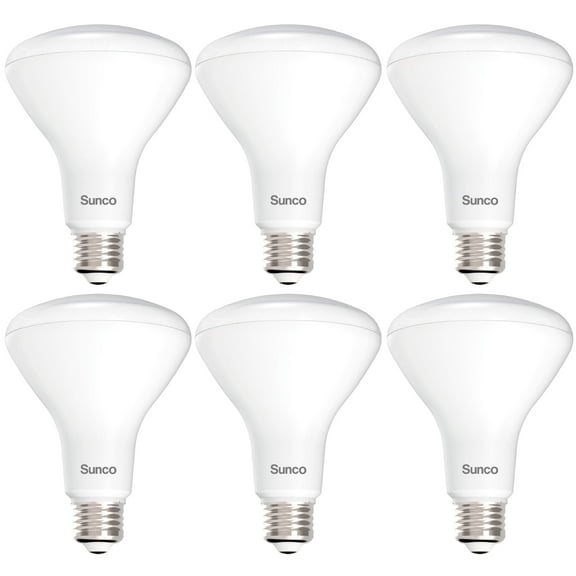 Sunco 6 Pack BR30 Light Bulb LED Indoor Flood Lights 850 Lumens, 2700K Soft White, E26 Base 25,000 Lifetime Hours, Interior Dimmable Recessed Can Light Bulb, 11W Equivalent 65W.