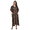 Black, variant on Miss Lavish London Women’s Ethnic Print Polyester Kaftan Dress with V Neck, Pockets & Side Slits- Cream, XL
