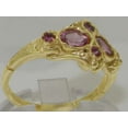 thumbnail image 4 of British Made 14k Yellow Gold Natural Pink Tourmaline Womens Promise Ring - Size 9.5, 4 of 6