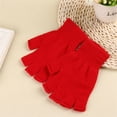 thumbnail image 3 of Manoplas de punto de invierno Qarigey Accesorio de ropa guantes y mitones color gris rojo brillante, 3 of 6