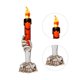 thumbnail image 2 of Lámpara de candelabro LED Halloween Horror Props Decoración de fiesta de Halloween (naranja), 2 of 3