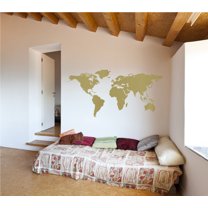 World Map Wall Art Earth Atlas Decal Sticker