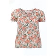 thumbnail image 3 of Ellos Plus Size Keyhole Neckline Peasant Blouse, 3 of 3