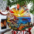 thumbnail image 2 of Canary Islands Christmas Ornament, Ceramic, Acrylic - Travel Souvenir, Festive Tree, Keepsake 2025, Gift for Explorers, Commemorative, Holiday Tree Decoration, 2 of 5