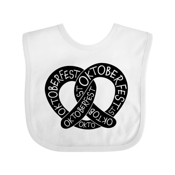 Inktastic Oktoberfest Pretzel Boys or Girls Baby Bib