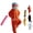 Orange, variant on Unisex Adult Big Mouth Monster Onesie, 2026 New Silly Pajamas Plush One Piece Cosplay Suit Loungewear