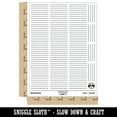 thumbnail image 2 of Four Lines for Notes Sticker Set - White - Matte Finish - 1.5" Small, 2 of 7