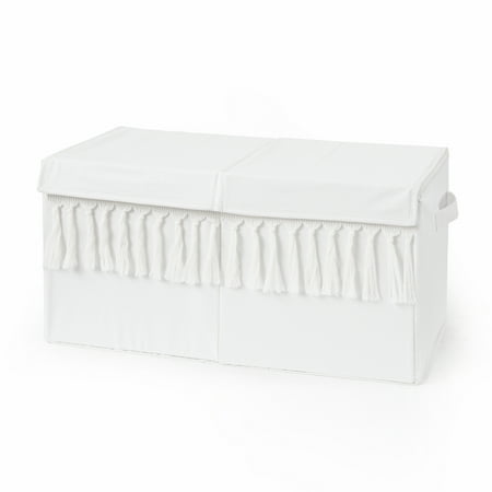 UPC: 0846480090335 | Bohemian White Storage Fabric Toy Box by Sweet Jojo Designs
