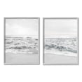 thumbnail image 4 of Stupell Industries Rough White Shoreline Beach Waves Foggy Sky Framed Wall Art, 16 x 20, Design by Natalie Carpentieri, 4 of 5