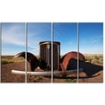 thumbnail image 2 of Retro Car under Calm Blue Sky - Oversized Landscape Canvas Art, 2 of 3