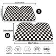 thumbnail image 2 of Goofa Black and White Checkerboard Printed Car Windshield Sunshade,Foldable Reflective Sun Visor,UV Protection Heat Blocker Sunshade,Car Cooling Accessory-, 2 of 7