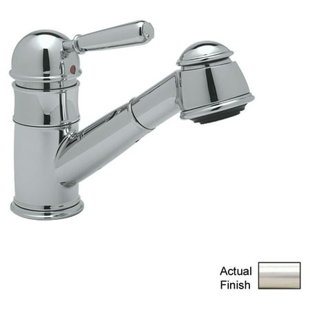 UPC 824438116986 product image for Rohl R77V3S Country Kitchen Faucet with Short Pull Out Spray and Metal Lever Han | upcitemdb.com