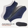 thumbnail image 6 of HomeTop Men's Coral Fleece Comfort Slip On Slippers Closed Toe House Shoes, 6 of 9