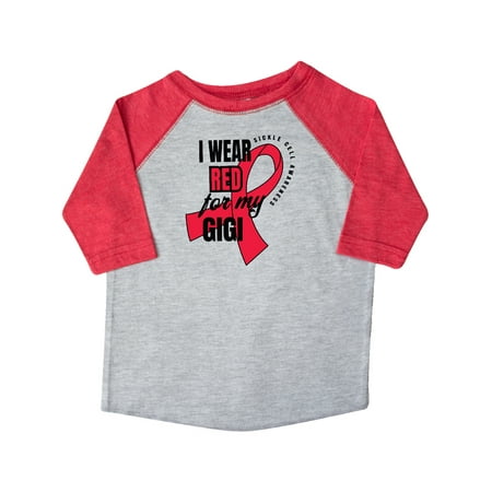 

Inktastic Sickle Cell Awareness I Wear Red For My Gigi Gift Toddler Boy or Toddler Girl T-Shirt