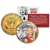 MARILYN MONROE * Americana * Colorized JFK Half Dollar U.S. Coin 24K Gold Plated