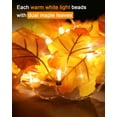 thumbnail image 2 of Guirnalda decorativa de otoño Luditek con hojas de otoño con luces LED de 24.6 pies, 2 of 7