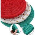 thumbnail image 3 of Cotton Woven Coaster 1 Pc,Absorbent Coasters for Table Protection,Stylish Coasters for Drinks,Kitchen Pot Holder for Home Decor,Cotton Handmade Coaster for Housewarming Gift, 3 of 6