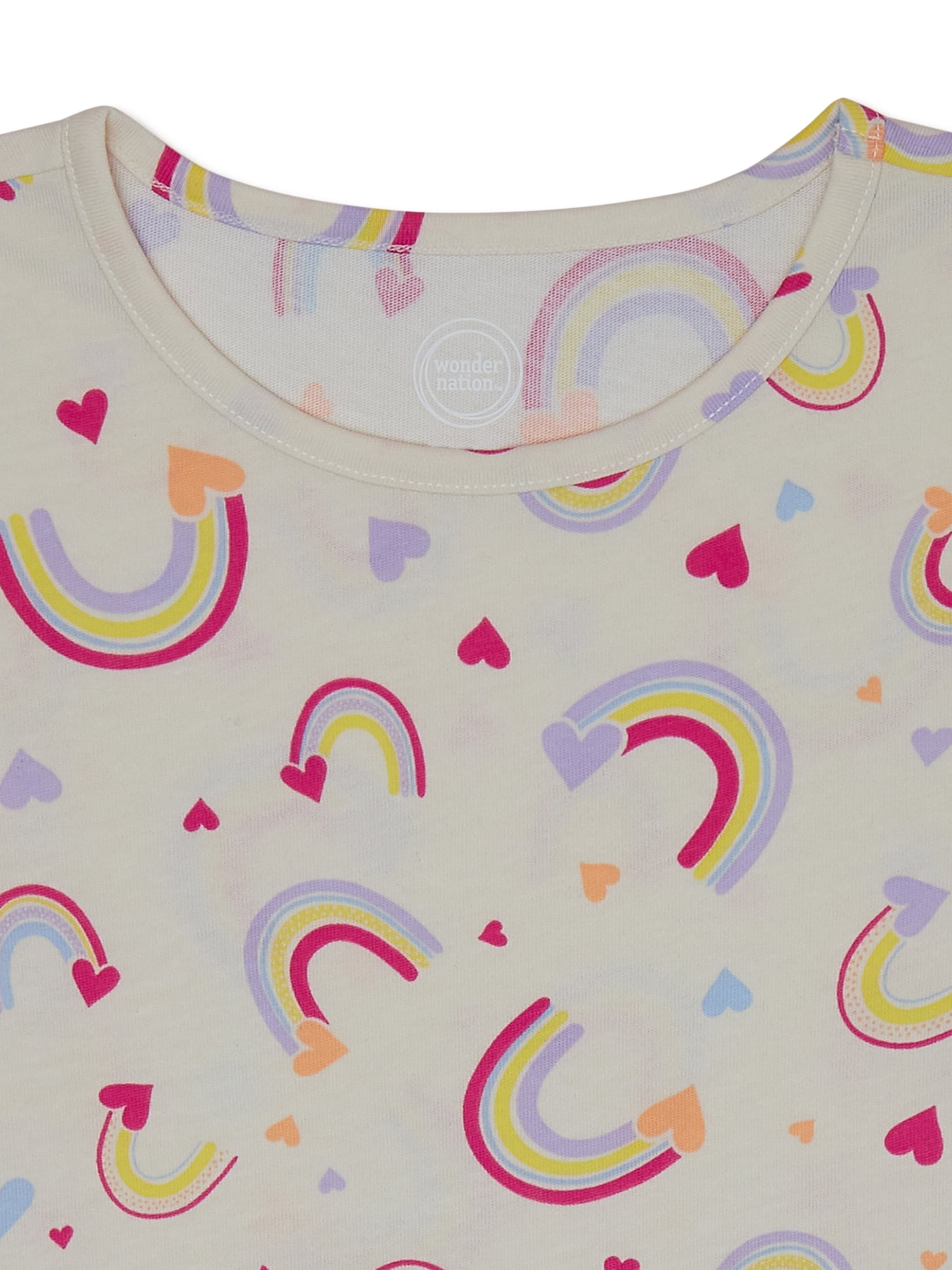 Wonder Nation Girls Short Sleeve Play Dress, Size 4-18 & Plus