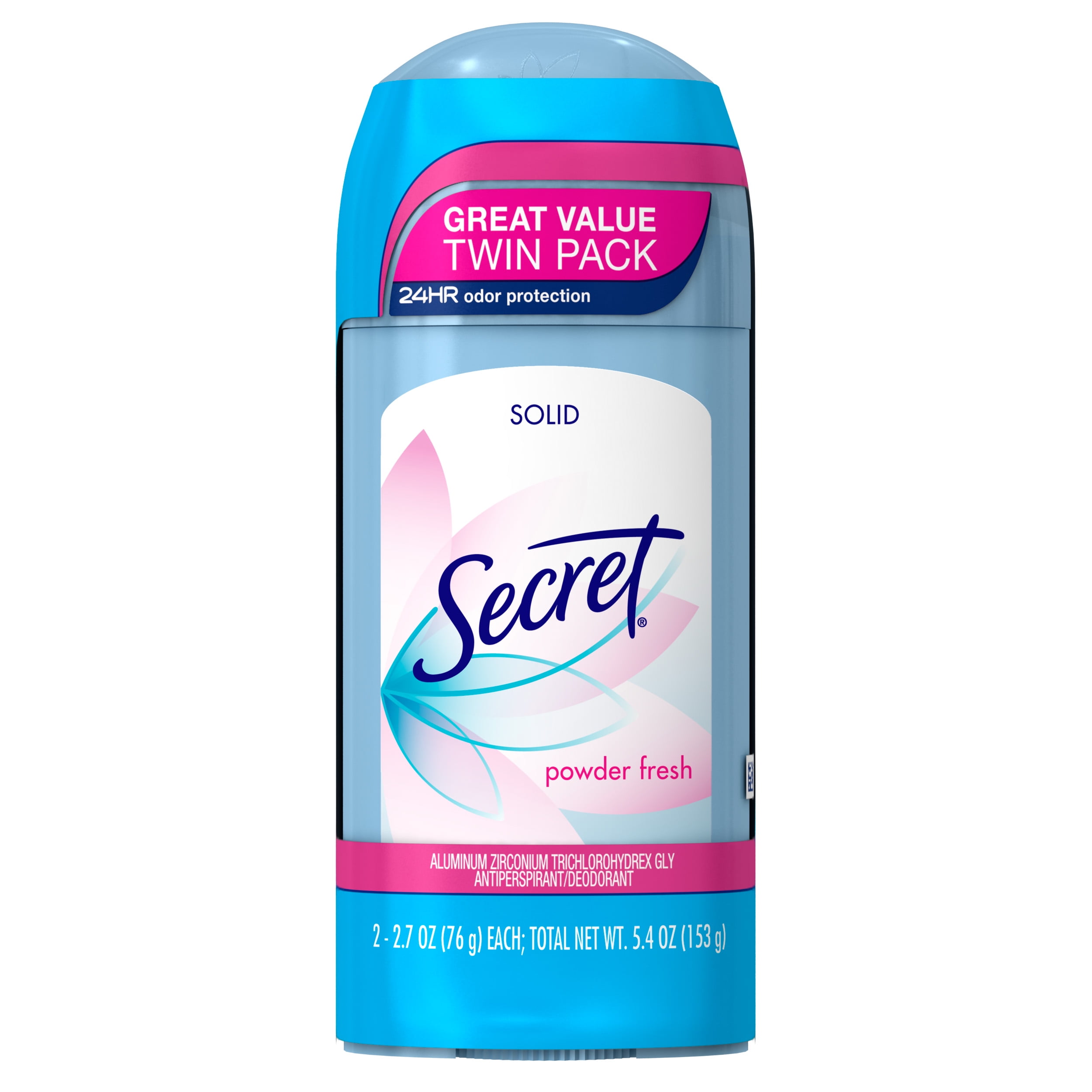 Secret Solid Antiperspirant Deodorant Powder Fresh 2.7 oz, 2 Pack