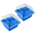 thumbnail image 1 of Arranque De Semillas De 9 Agujeros, Conjunto De Caja De Vivero De Semillas, Bandeja De Germinación De Jardinería Para Cultivo De Plantas De Germinación De Siembra 2 Uds Bandejas Advancent HA034948-00, 1 of 6
