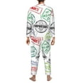 thumbnail image 5 of Kll Stamp Set Collection Sleepwear Mens Flannel Pajamas,Long Cotton Pj Set, 5 of 9