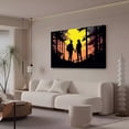 thumbnail image 3 of Póster de lienzo con una pareja caminando de la mano por el bosque al atardecer, decoración para dormitorio, paisaje deportivo, decoración para oficina, regalo, estilo marco, 20 x 30 cm, 3 of 8