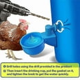 thumbnail image 4 of Chicken Waterer Larger Automatic Chicken Waterer Cups DIY Poultry Chicken Waterer Kit 5 Gallon for, 4 of 5