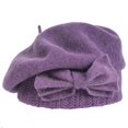 thumbnail image 4 of VECRY Robe Beret en Feutre 100 % Laine pour Femmes (Beret-Violet), 4 of 4