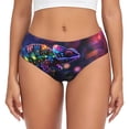 thumbnail image 1 of Balery Glowing Chameleon Fantasy Art Ropa Interior de Algodón para Mujer con Dibujo – Braguitas Cómodas y Elásticas, Estilo Clásico-Large, 1 of 6