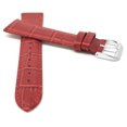 thumbnail image 3 of Bandini 12mm Womens Italian Leather Watch Band Strap - Red - Alligator Pattern, 3 of 5