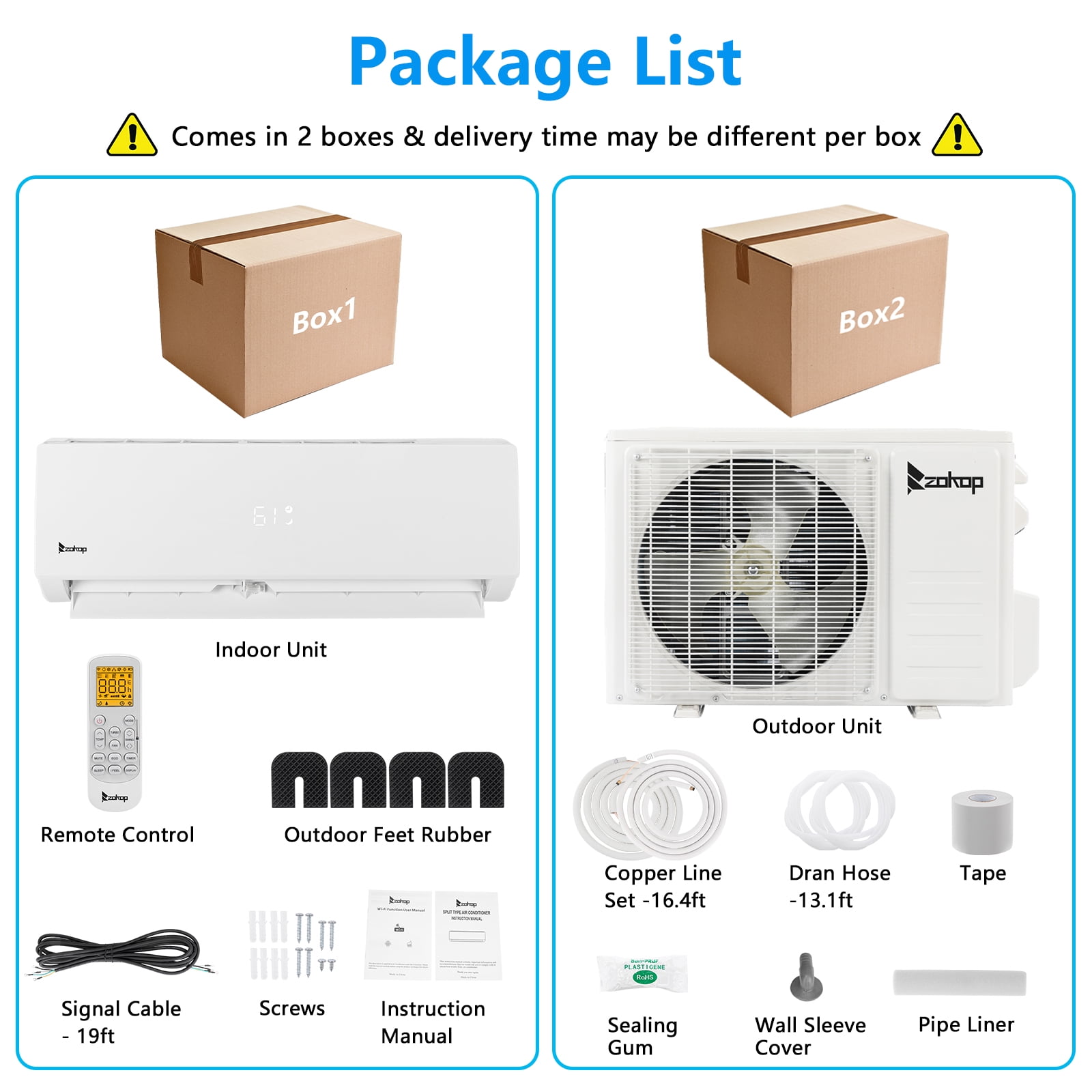 split type aircon package