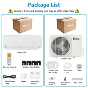 Ktaxon 18000BTU Wifi Enabled 21SEER2 Smart Split Type Inverter Air Conditioners with Heating Function