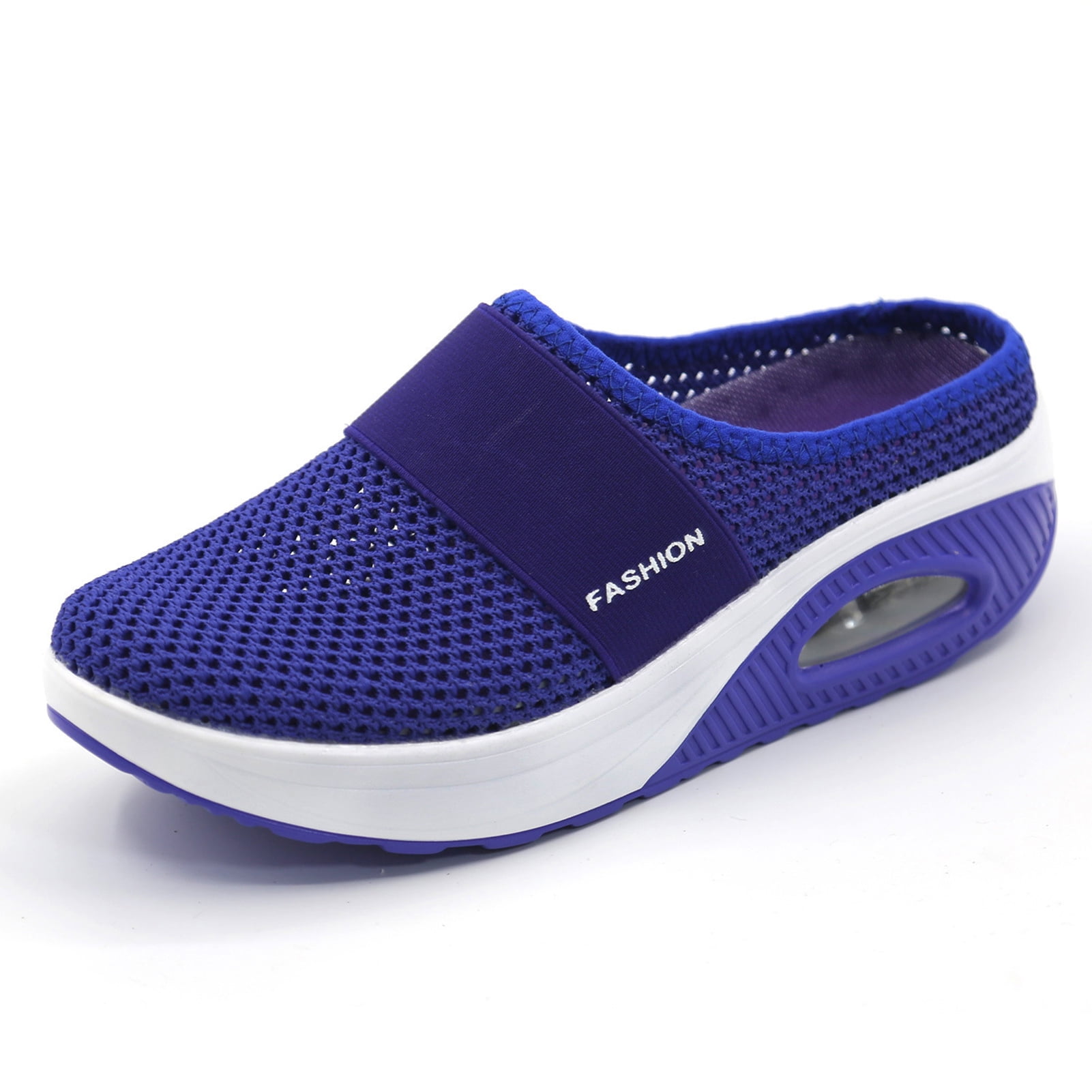 Air Cushion Walking Shoes Breathable Casual Mesh Slip on Walking Shoes